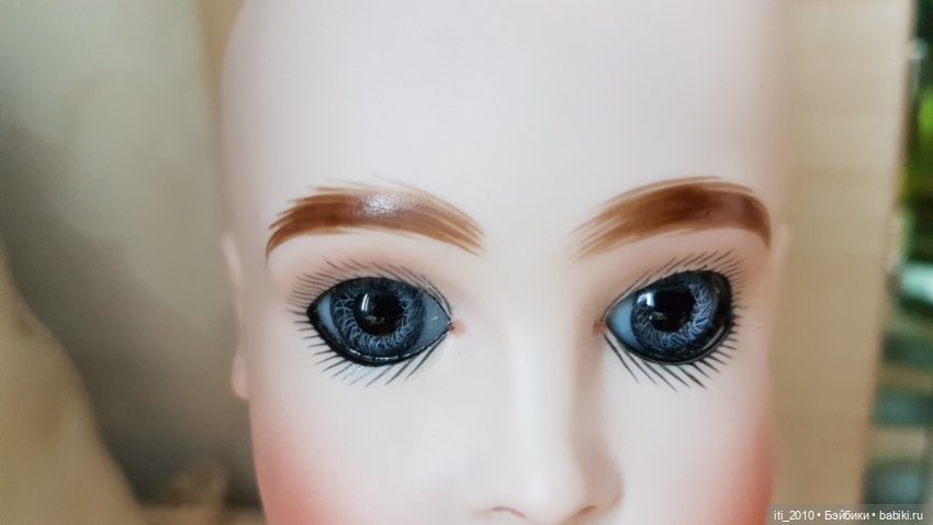 Отличного качества РЕПЛИКА ГОЛОВЫ антикварной куклы HALLOPEAU (Халлопо) от Margaret Ann Wolf-Wilson (фото 3)