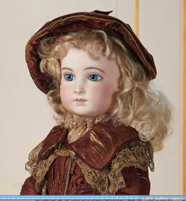 Отличного качества РЕПЛИКА ГОЛОВЫ антикварной куклы HALLOPEAU (Халлопо) от Margaret Ann Wolf-Wilson