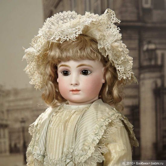 Отличного качества РЕПЛИКА ГОЛОВЫ антикварной куклы HALLOPEAU (Халлопо) от Margaret Ann Wolf-Wilson