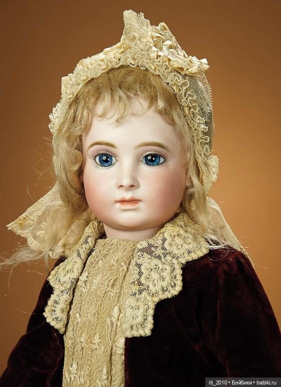 Отличного качества РЕПЛИКА ГОЛОВЫ антикварной куклы HALLOPEAU (Халлопо) от Margaret Ann Wolf-Wilson