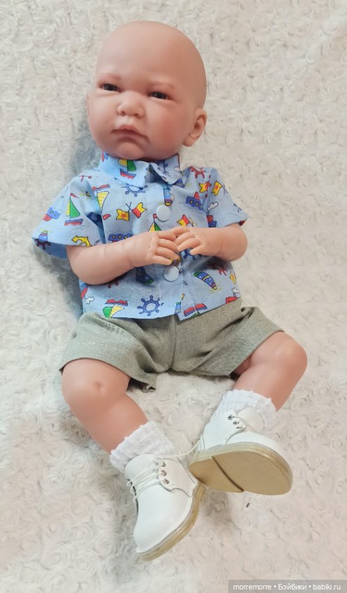 Рубашка и шортики для малыша 40-45 см (фото 6)