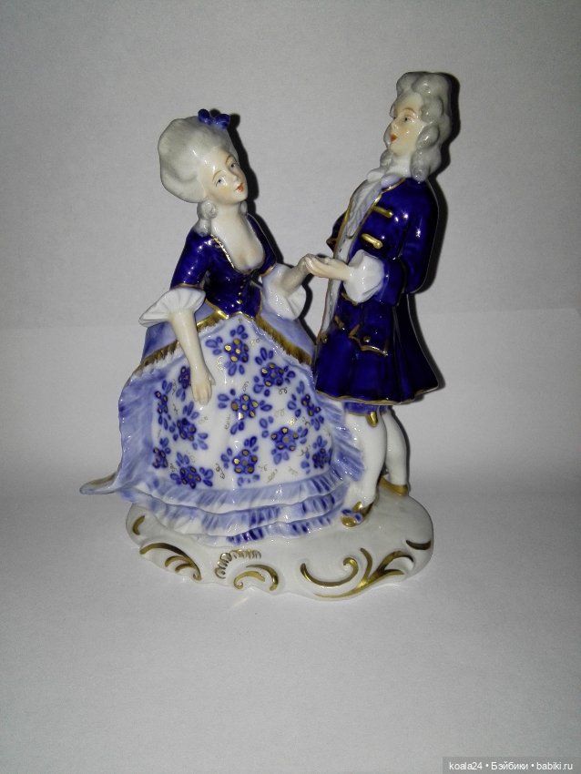 Статуэтка Пара Кобальт ГДР Германия