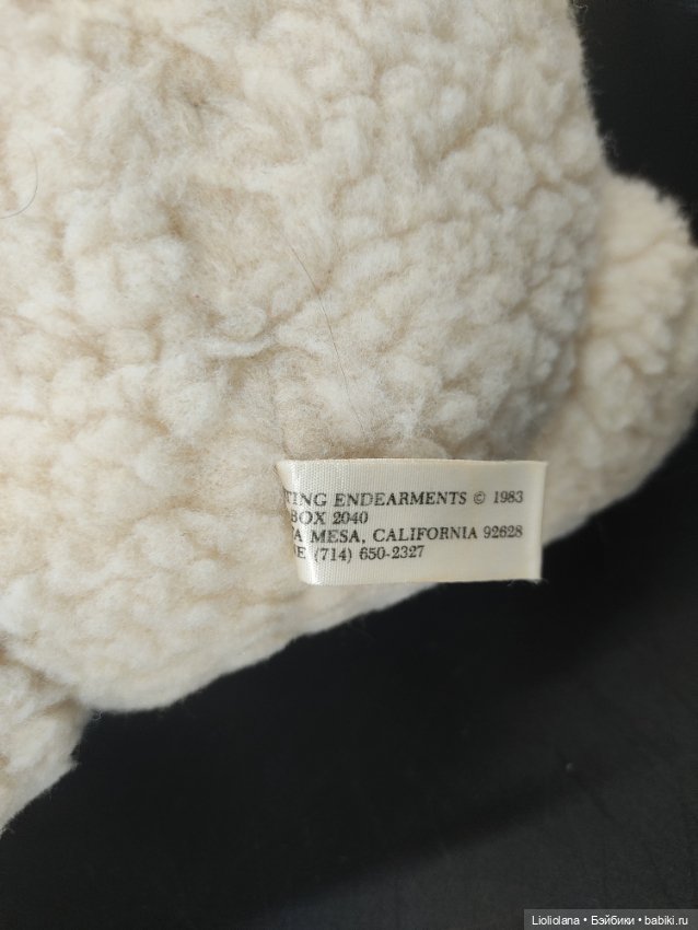 Большой винтажный Белый Мишка от Lynn West. 1983 год. США (фото 10)