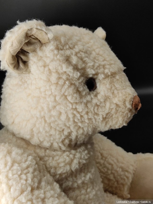 Большой винтажный Белый Мишка от Lynn West. 1983 год. США