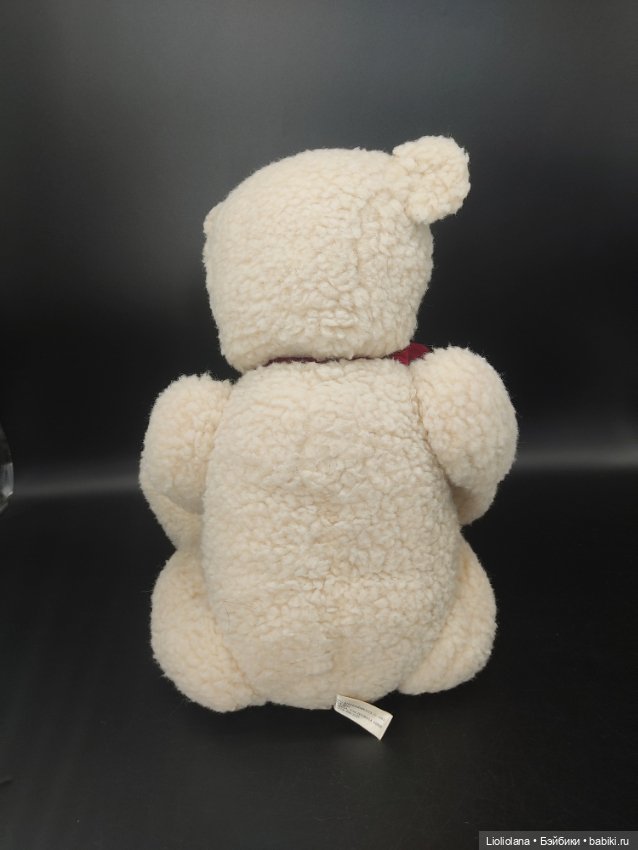 Большой винтажный Белый Мишка от Lynn West. 1983 год. США (фото 8)