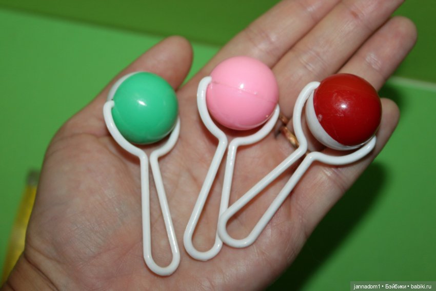 Погремушки для кукол, размер 7 см