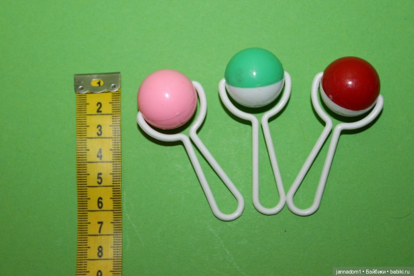 Погремушки для кукол, размер 7 см (фото 2)