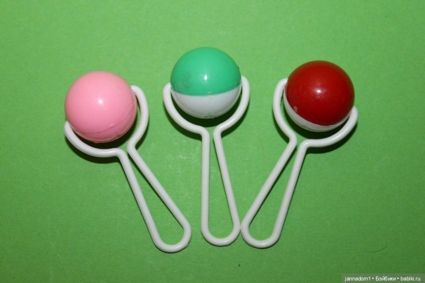 Погремушки для кукол, размер 7 см (фото 3)