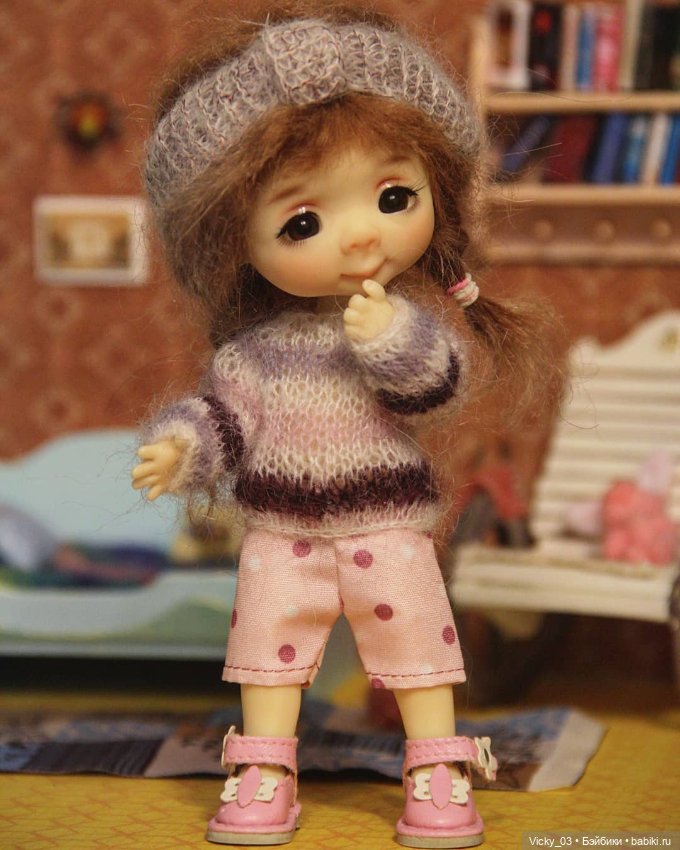 2 комплекта одежды и вязаное платье для 1/8 бжд Lati Yellow, Nikki Britt, Irrealdoll, Meadowdoll (фото 3)