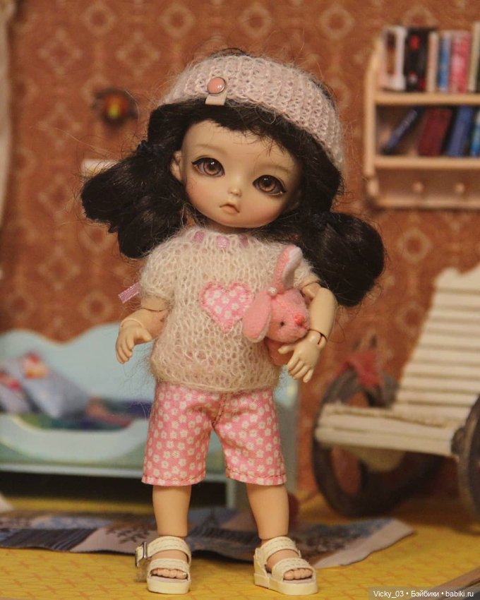 2 комплекта одежды и вязаное платье для 1/8 бжд Lati Yellow, Nikki Britt, Irrealdoll, Meadowdoll (фото 4)