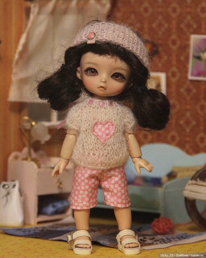 2 комплекта одежды и вязаное платье для 1/8 бжд Lati Yellow, Nikki Britt, Irrealdoll, Meadowdoll (фото 5)