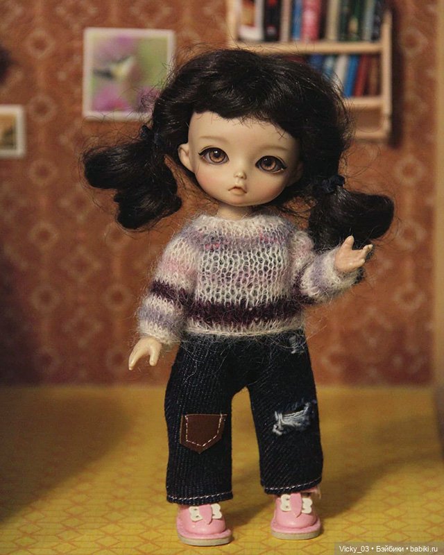 2 комплекта одежды и вязаное платье для 1/8 бжд Lati Yellow, Nikki Britt, Irrealdoll, Meadowdoll (фото 7)