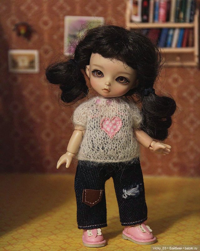 2 комплекта одежды и вязаное платье для 1/8 бжд Lati Yellow, Nikki Britt, Irrealdoll, Meadowdoll (фото 9)