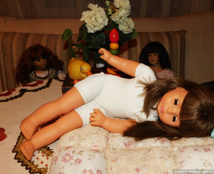 Красивая и длинноволосая, немецкая кукла Gotz
