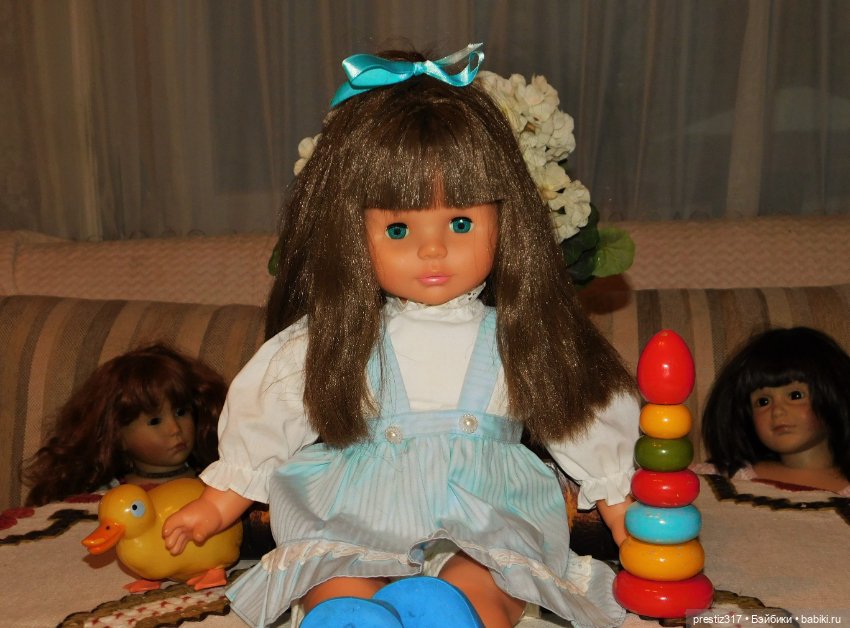 Красивая и длинноволосая, немецкая кукла Gotz (фото 5)