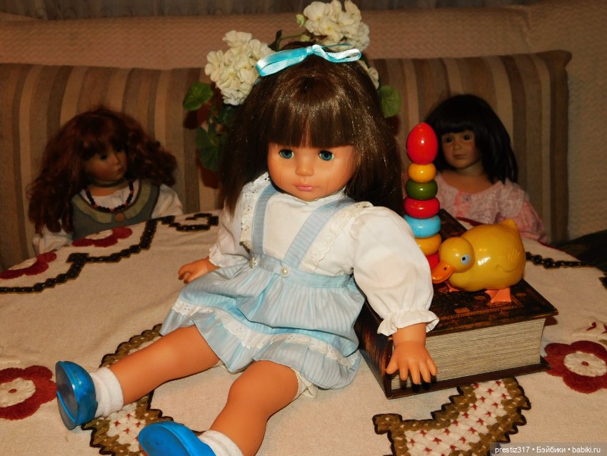 Красивая и длинноволосая, немецкая кукла Gotz (фото 9)