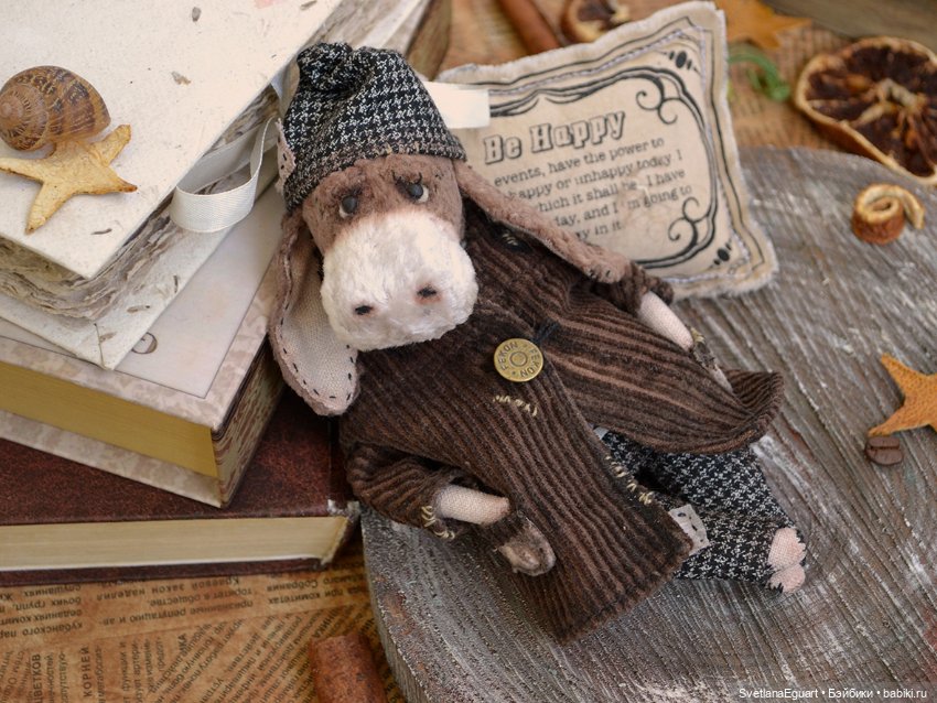 Ослик бичик — Авторские игрушки (фото 5)