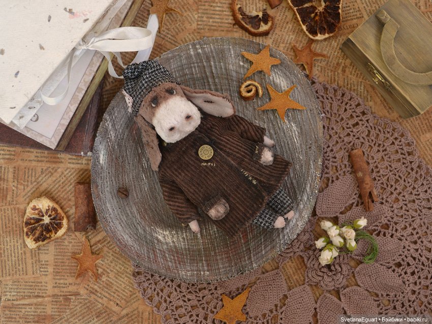 Ослик бичик — Авторские игрушки