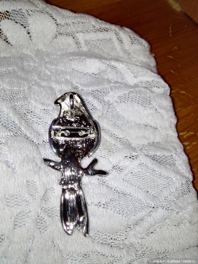 Брошь, брошка. Птичка — Аксессуары для кукол (фото 4)