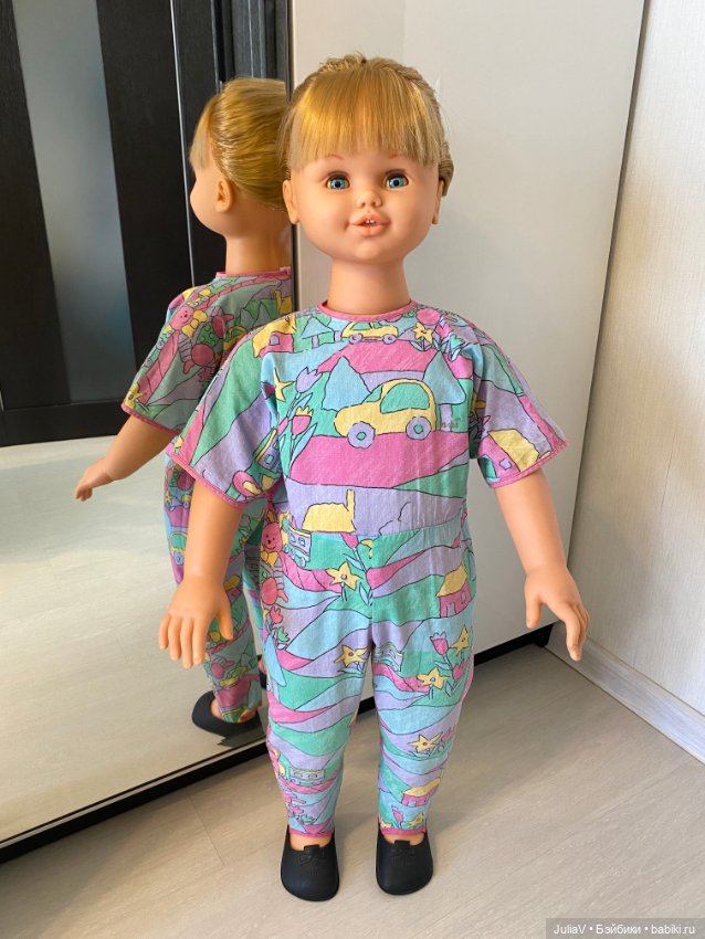 Кукла Jesmar 1995 года, 90 см, в идеальном состоянии. Шагающий механизм (фото 4)