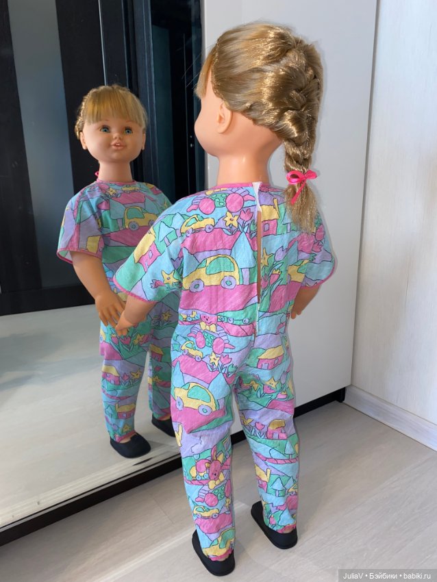 Кукла Jesmar 1995 года, 90 см, в идеальном состоянии. Шагающий механизм (фото 9)