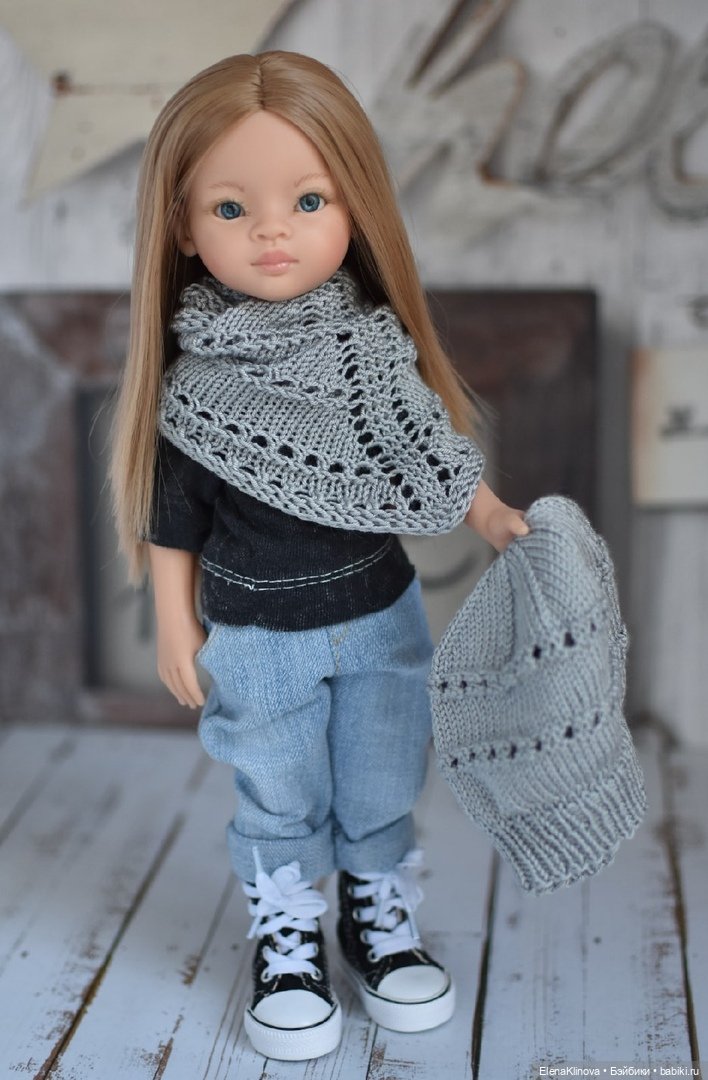 Мастер-класс по вязанию "Три любимых шапки" для кукол Paola Reina (32-34 см) (фото 2)