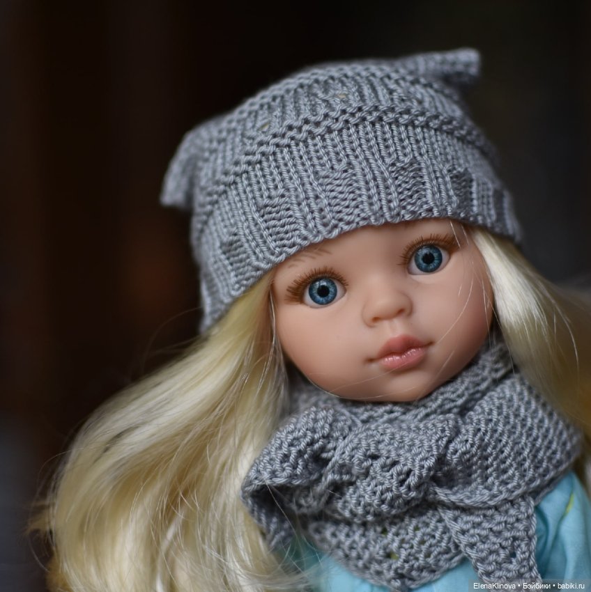 Мастер-класс по вязанию "Три любимых шапки" для кукол Paola Reina (32-34 см) (фото 3)