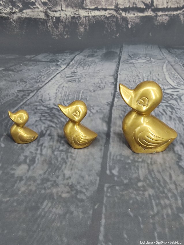 Три оловянные винтажные утки. 7 см, 5 см, 3,5 см (фото 5)