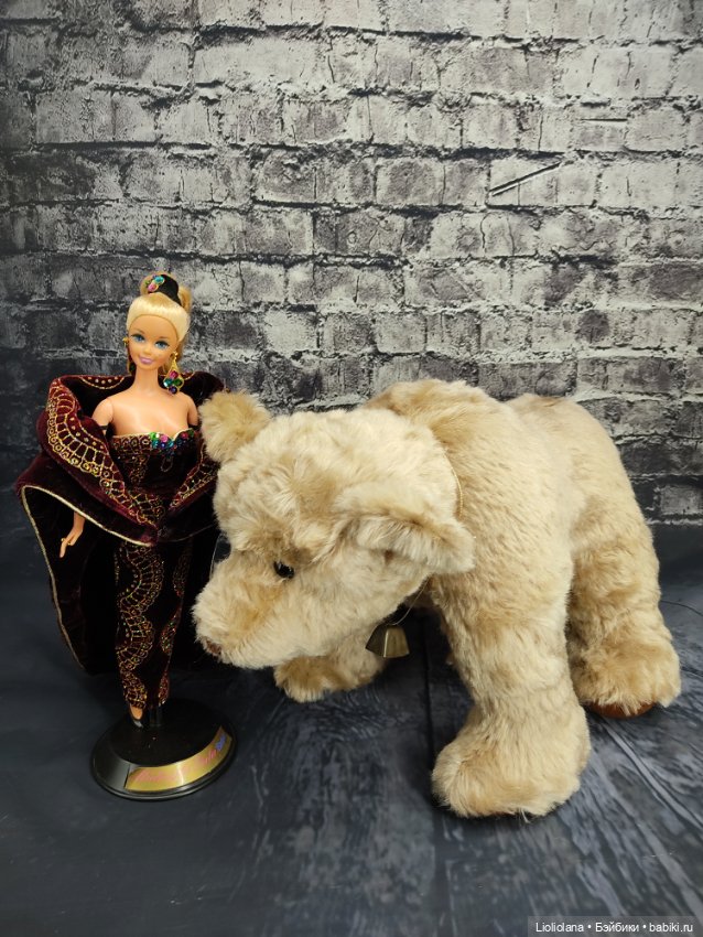 Мишка из 100% мохера от Lou Ann. США