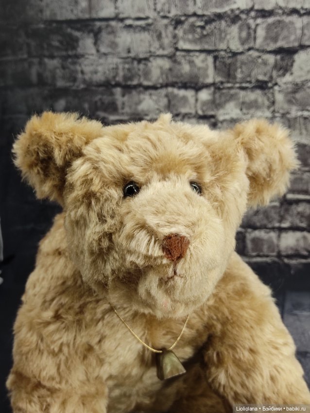 Мишка из 100% мохера от Lou Ann. США (фото 5)