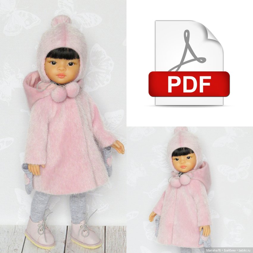 Выкройка+ мини - МК Трикотажная шапочка для куклы
