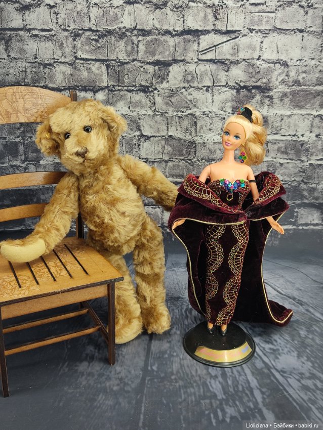 Мохеровый мишка Дотти от Barbara McConnel. Винтаж (фото 6)