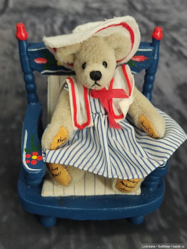 Мишка в матроске от World Of Miniature Bears. 7 см (фото 2)