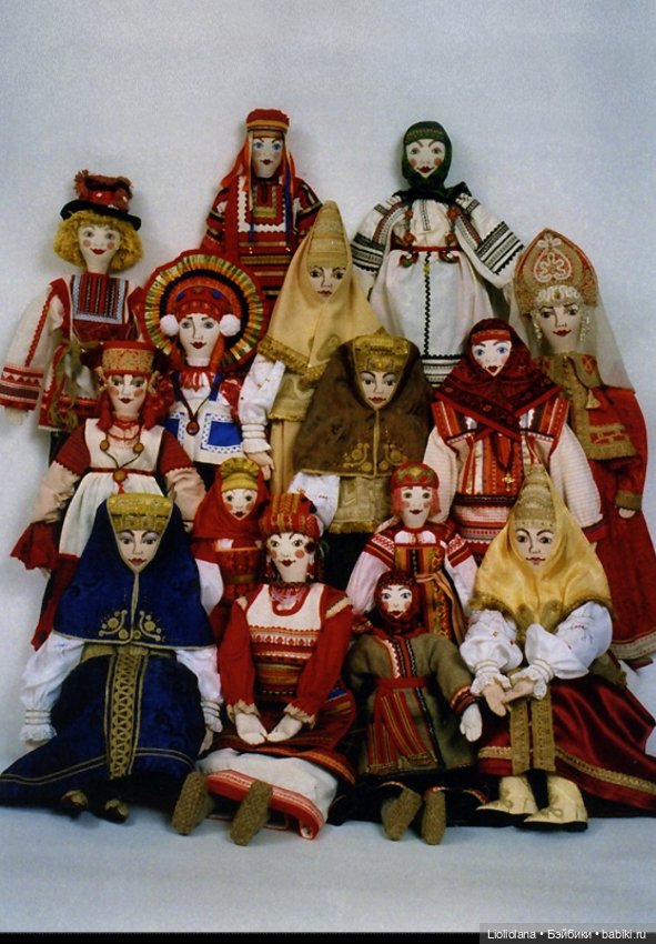 Пара тряпичных авторских кукол от Александры Кукиновой (фото 9)