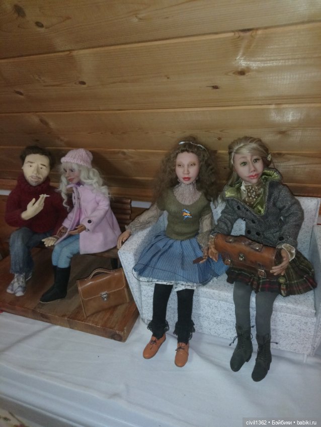 Лот Авторские каркасные куклы масштаб 1:4 (фото 6)