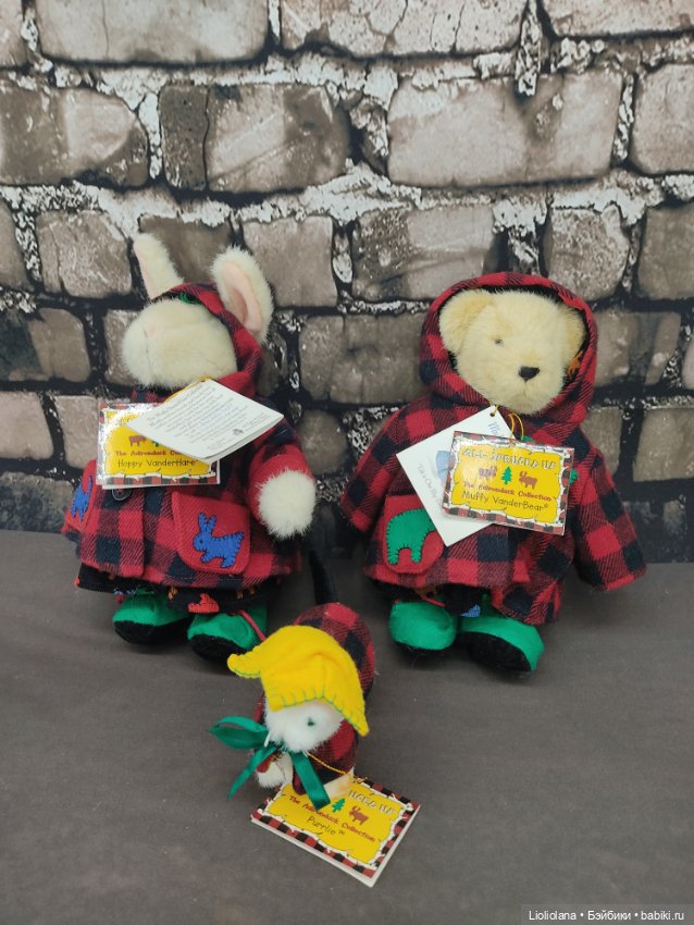 Кролик Hoppy, мишка Muffy и киска Мурли от North American Bears Co (фото 2)