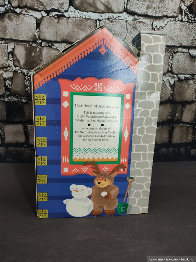 Мишка Muffy Vanderbear. Олень Рудольф. 1996 год (фото 2)