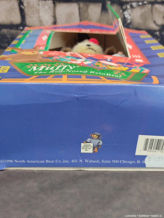 Мишка Muffy Vanderbear. Олень Рудольф. 1996 год (фото 3)