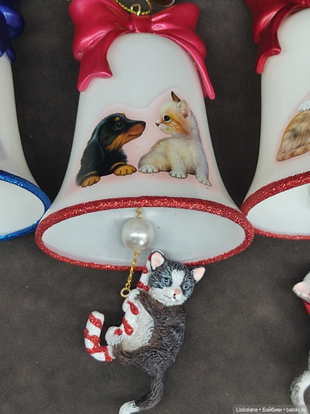 Ёлочные игрушки "Где праздник" от Bradford. Колокольчики. Цена за один (фото 3)