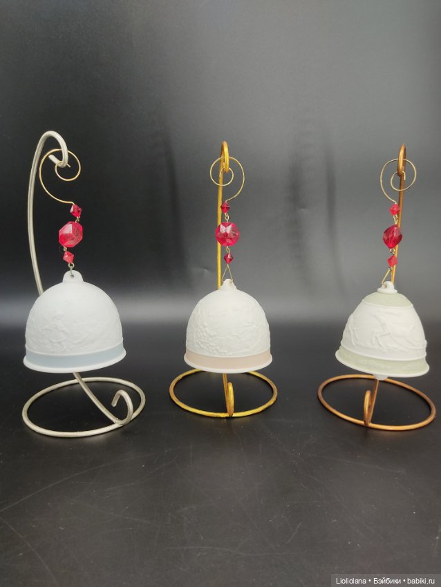 Фарфоровые ёлочные игрушки от Lladro. Колокольчики (фото 2)