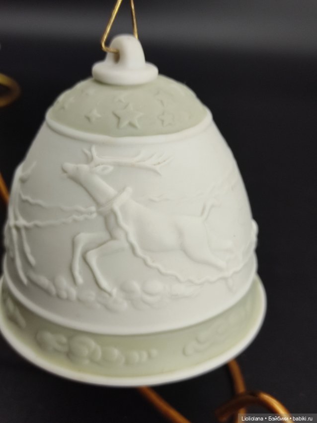 Фарфоровые ёлочные игрушки от Lladro. Колокольчики (фото 5)
