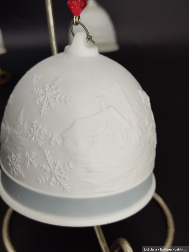 Фарфоровые ёлочные игрушки от Lladro. Колокольчики