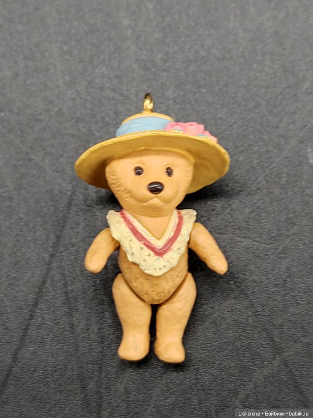 Крошечные мишки-подвески. Ёлочные игрушки. 3 см. Цена за одну (фото 9)