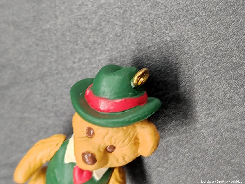 Крошечные мишки-подвески. Ёлочные игрушки. 3 см. Цена за одну (фото 8)