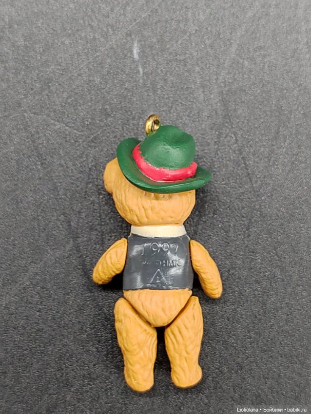 Крошечные мишки-подвески. Ёлочные игрушки. 3 см. Цена за одну (фото 7)