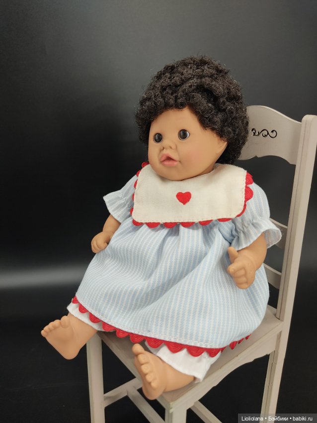 Малышка-мулатка от Pauline Bjonness Jacobsen. 20 см. Винил (фото 3)