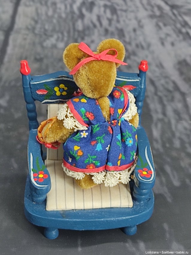 Мишка Кэти от World Of Miniature Bears. 1996 год. 7 см (фото 4)