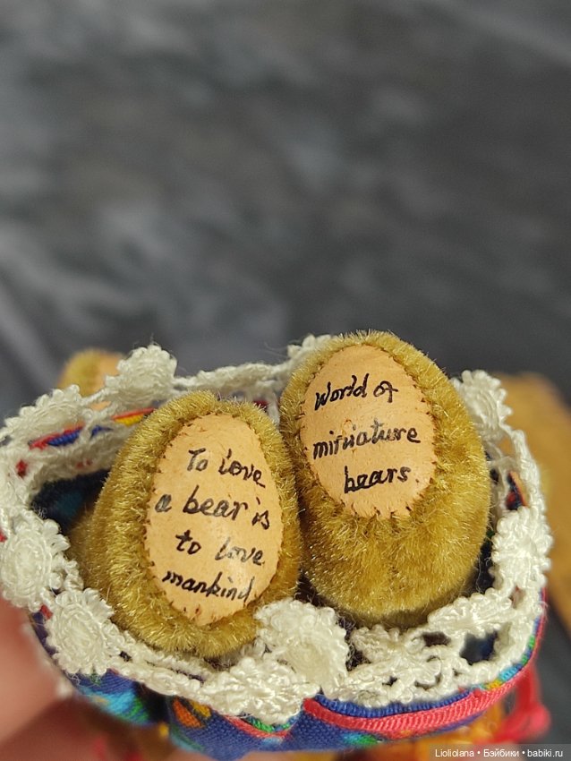 Мишка Кэти от World Of Miniature Bears. 1996 год. 7 см (фото 6)