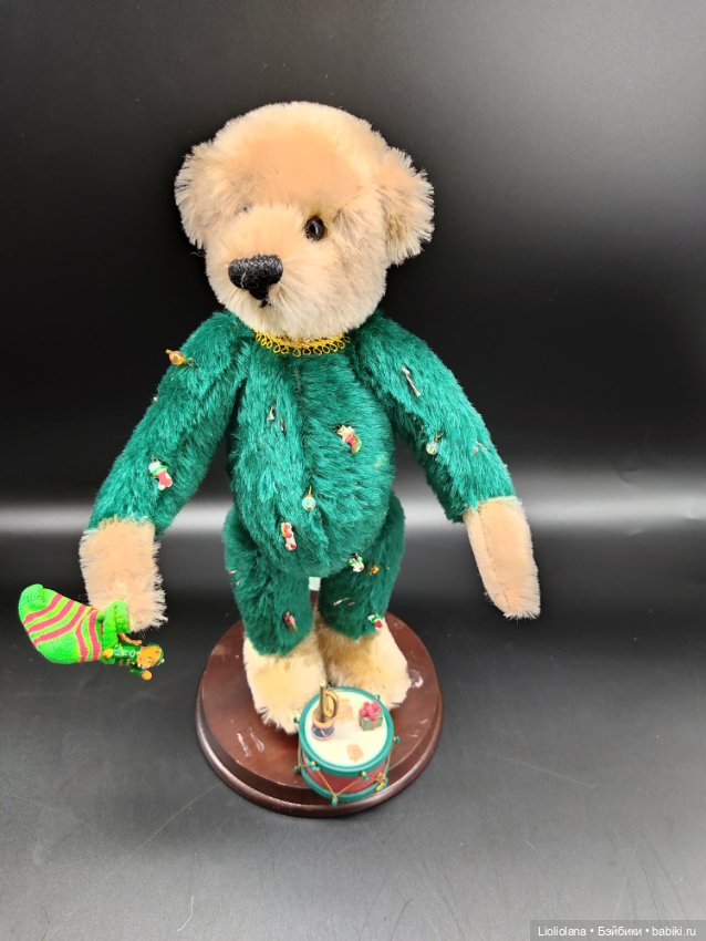 Винтажный мишка от Barbara McConnel. С фонариками (фото 2)