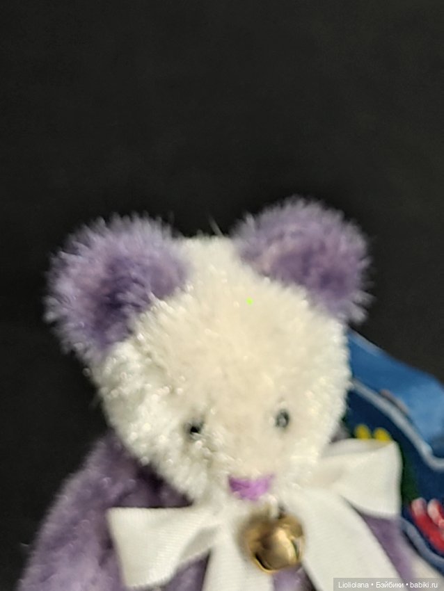 Мишка Сирень. . 7,5 см. Миниатюра. 1999 год (фото 5)